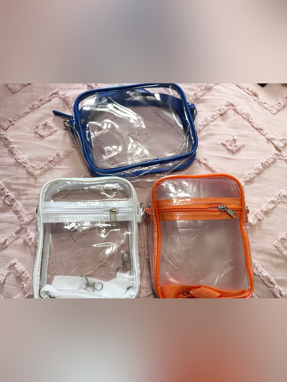 3 clear purses